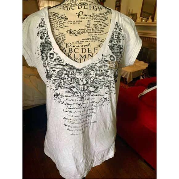 Marc Ecko Red Heart Breakers Short Sleeve Shirt  - Vintage - Picture 1 of 6